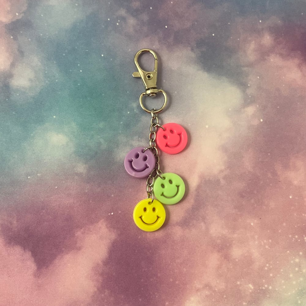 Image of Mini Smiley Face Keychain