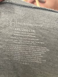 Image 4 of Size XXL Grey Block Printed T-Shirt