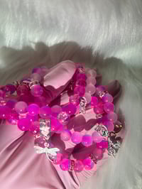 Image 3 of “Pretty in Pink” Beaded Bracelet