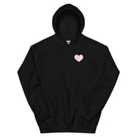Image 3 of HOT GIRLS HAVE HEART HOODIE - BLUSH