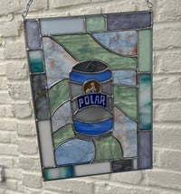 Image 1 of Stained glass seltzer can panel