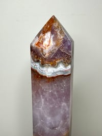 Image 12 of Large Lace Agate with Amethyst Generator #2411