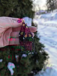 Black and red fringe 