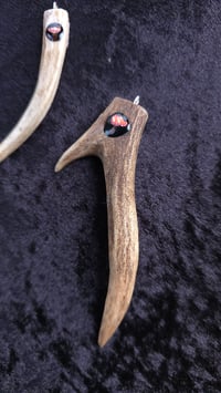 Image 5 of Antler and mushroom pendant