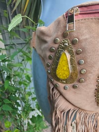 Image 4 of Dolly Bumbag suede fringe tassles Tan