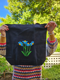 Image 1 of Blue Daisy Tote 