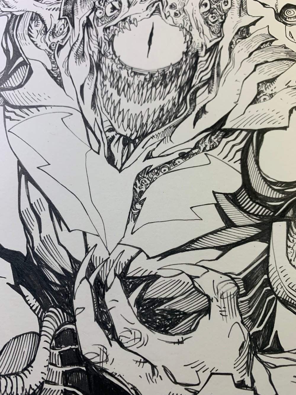 Image of DETECTIVE COMICS KNIGHTMARE VARIANT COVER DC COMICS original art