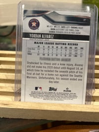 Image 2 of Yordan Alvarez Topps Bowman Plantinum 2021