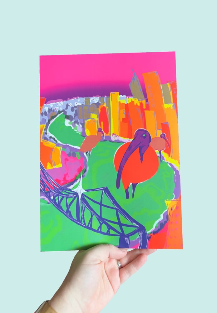 Image of Big Bloody Birds A4 Print