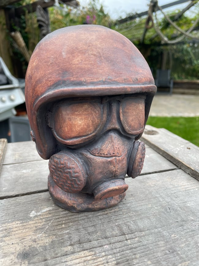 Top fuel dragster helmet mug 