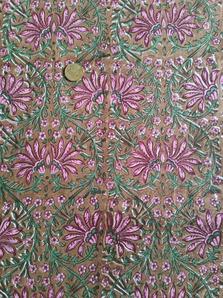 Image of Namasté fabric coeur fleuri