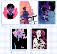 Assorted Prints (DC, OMORI, HxH, Naruto)