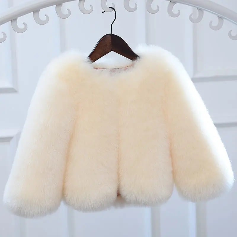 Faux Fur' Pastel Coat | Mumma & Me