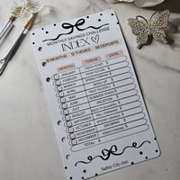 Image 5 of 12 month Savings Journey Tabbed Envelopes A6