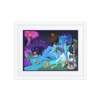 Framed poster