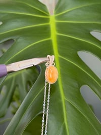 Image 1 of Silver Crazy Lace Agate Oval  Crystal  Necklace