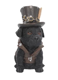 Image 5 of Cogsmiths Adorable Steampunk Dog Figurine 21cm