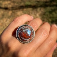 Image 2 of enamel rattler ring 