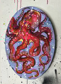 Image 4 of “OCTOPUS FRIEND” ORIGINAL PAINTING BY NIKITA ROSALIND 12”x8”