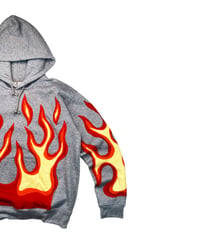 Image 3 of Inferno Flame Reworked Hoodie Size L