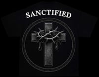 Image 2 of Black Sanctified Hustle Tee