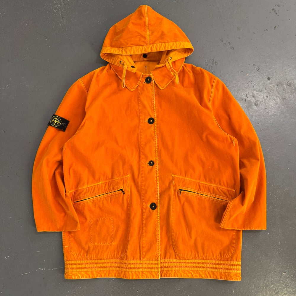 Image of SS 1996 Stone Island Raso Fooccato reversible velour jacket, size large