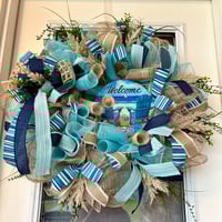 Image 6 of Beachy Welcome Wreath