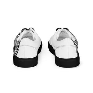 Image of Black Solid Printed Shoes