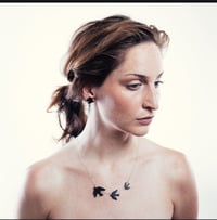 Image 6 of Náhrdelník Ptáčci - zlaté, stříbrné zrcadlo