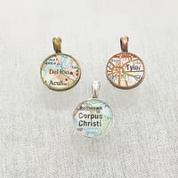 Vintage Map Charms