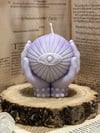 Mystic Guardian Crystal Ball Soy Wax Pillar Candle 