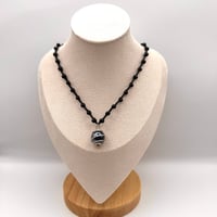 Image 2 of Obsidian Marble Necklace