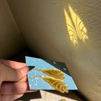 Image 2 of Hanging Bat Earrings 