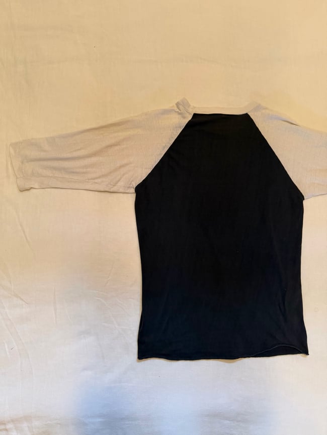 vintage John Lennon raglan t shirt tour concert Beatles softball tee