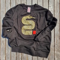 Image 1 of Smart Old Snake Sweatshirt black & gold