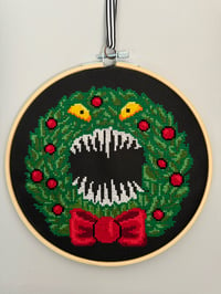 Image 1 of Nightmare Wreath Cross Stitch