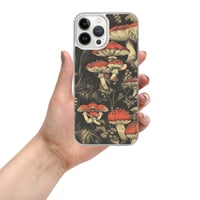 Image 18 of Dark Cottagecore Goth Inspired Vibrant Mushroom Clear Case for iPhone®