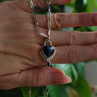 Image 1 of Onyx Heart Chain
