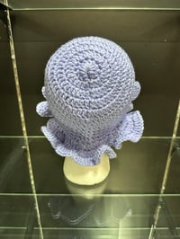 Image 3 of crochet bucket hat with wavy brim C