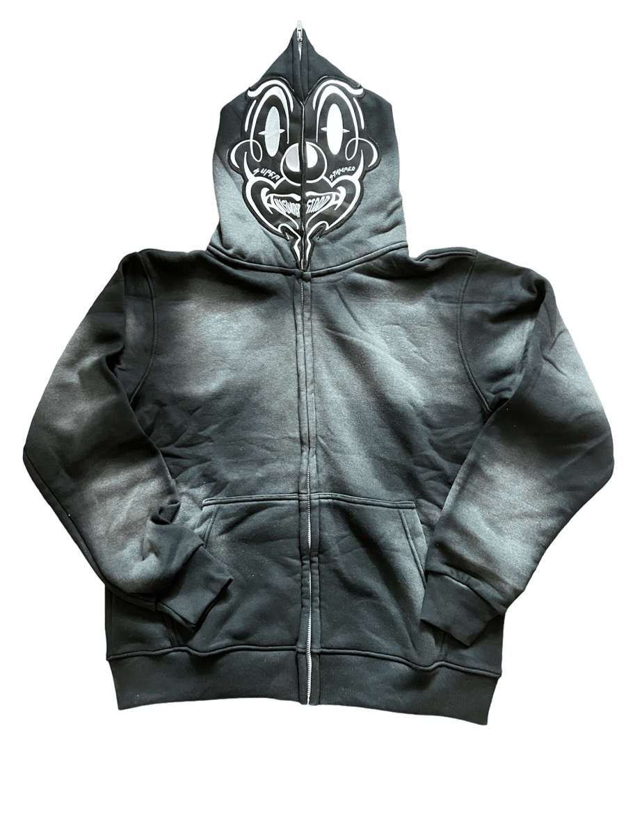Image of Black “Misunderstood” Full Zip Hoodie