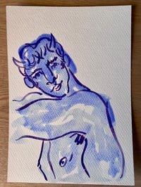 Image 1 of Watercolour ~ Blue Boys XXV