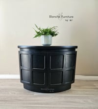 Low Nathan Corner Drinks Cabinet in Black 