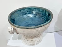 Image 4 of Ceramic Birch Pedestal Bowl- Lenore Lampi