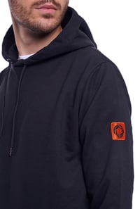 Image 2 of Chapman Hoodie in Black/ Orange SMALL ONLY