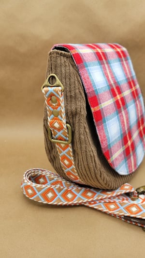 Image of Plaid Saddle Bag