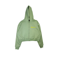 Image 2 of NULLA CULPA YELLOW SAGE PATCH HOODIE