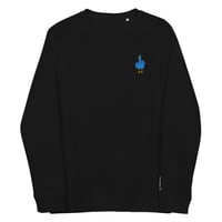 Image 1 of Birdflip® black organic raglan sweatshirt