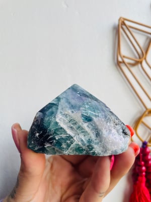 Image of Rainbow Fluorite Standing Power Tower