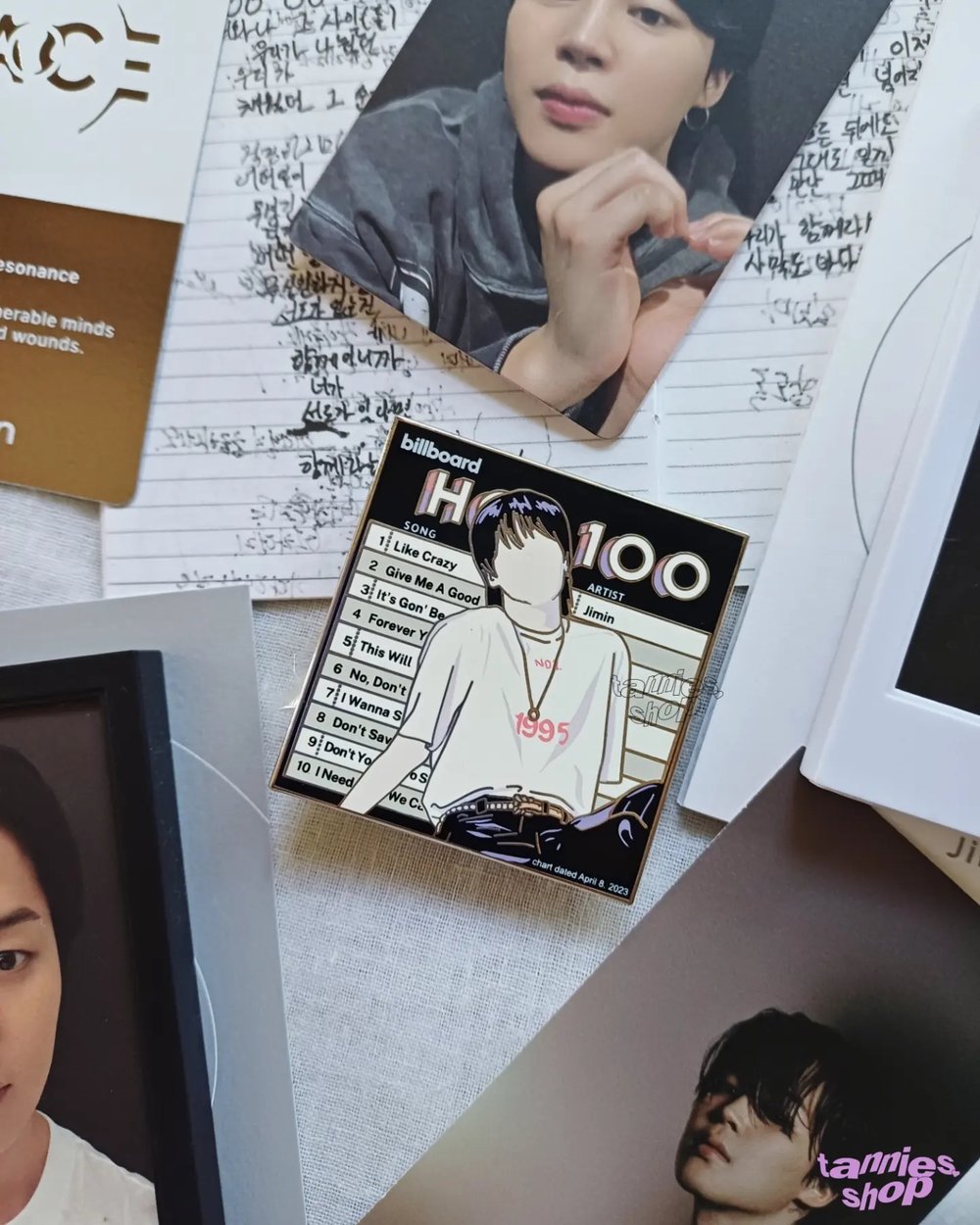 Image of Jimin Hot 100 Enamel Pin