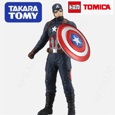 Image of Marvel Captain America Civil War Vaulted Metal Figure By Takara Tomy 🇺🇸